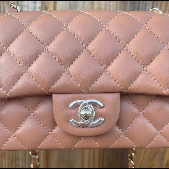 SOLD Chanel 22S Caramel Brown Mini Flap Bag LGHW AUTHENTIC [BRAND NEW WITH TAGS] - Picture 3 of 9